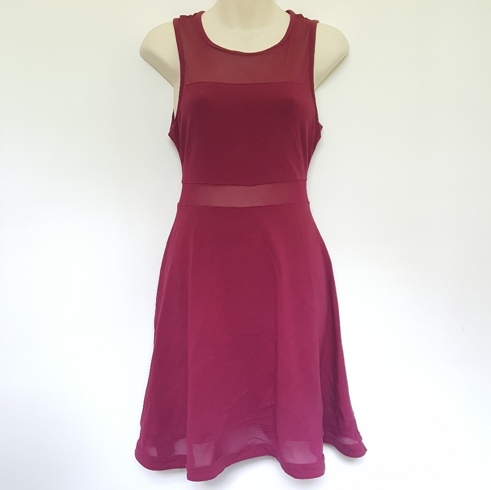 Express Marron 3 Section Dress